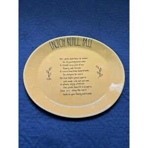 Rae Dunn ENJOY. REFILL.PASS. Platter Plate Thanksgiving Fall Holidays Farmhouse